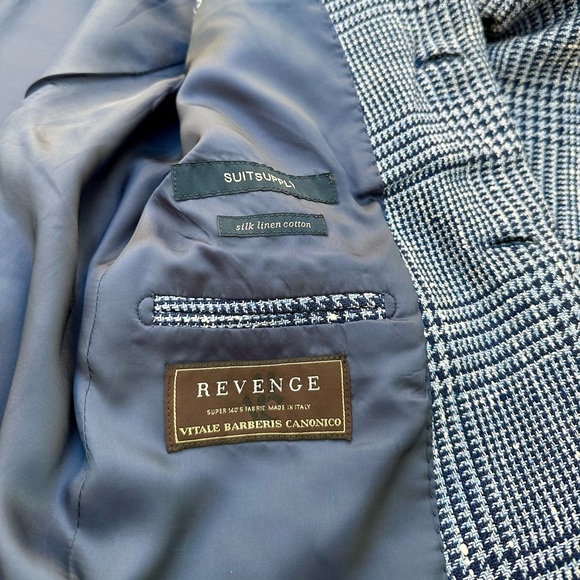 Suitsupply Slim Havana Check Blazer! Sz 36R - Picture 6 of 9